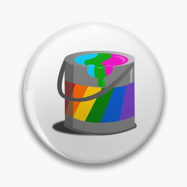 Item preview, Proud Paint Polysexual Flag in a Bucket designed and sold by HarveyHandcraftsandDesigns.