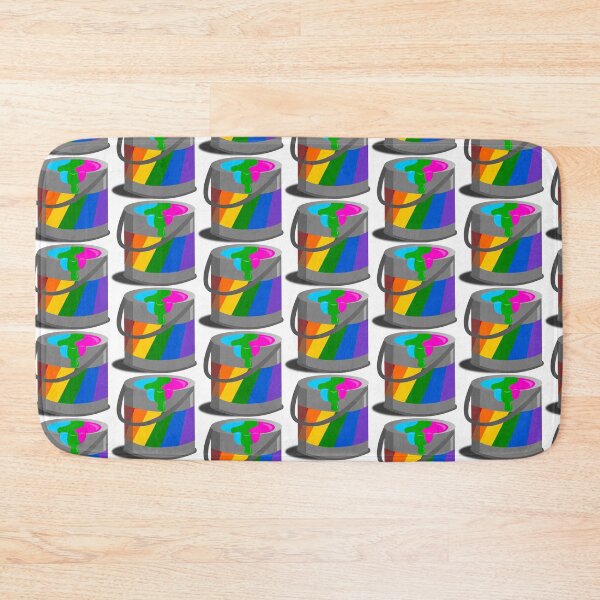 Item preview, Proud Paint Polysexual Flag in a Bucket designed and sold by HarveyHandcraftsandDesigns.