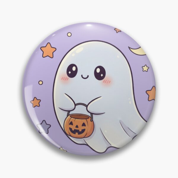 Item preview, Cute Halloween Ghost | Kawaii Pumpkin Bucket | Spooky Cute Design designed and sold by TrackinDaTrends.