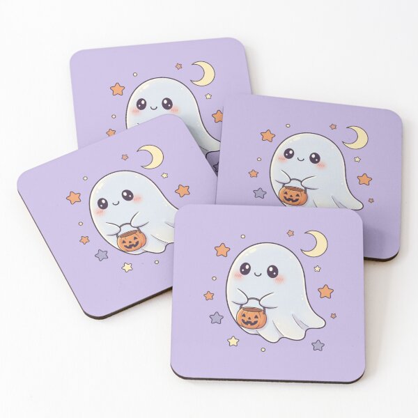 Item preview, Cute Halloween Ghost | Kawaii Pumpkin Bucket | Spooky Cute Design designed and sold by TrackinDaTrends.