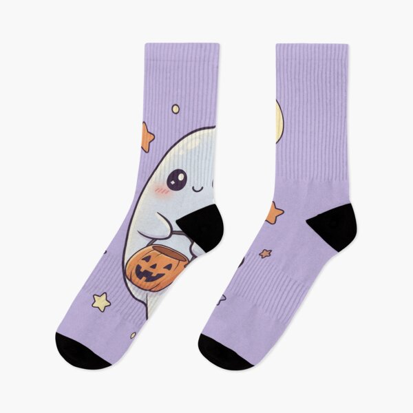 Item preview, Cute Halloween Ghost | Kawaii Pumpkin Bucket | Spooky Cute Design designed and sold by TrackinDaTrends.