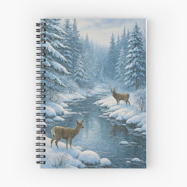 Item preview, Rio Selvagem em Paisagem Invernal   designed and sold by Leonornature.
