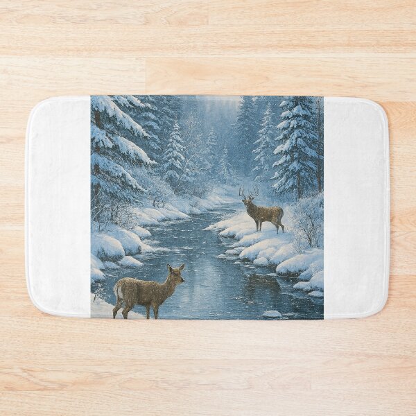 Item preview, Rio Selvagem em Paisagem Invernal   designed and sold by Leonornature.