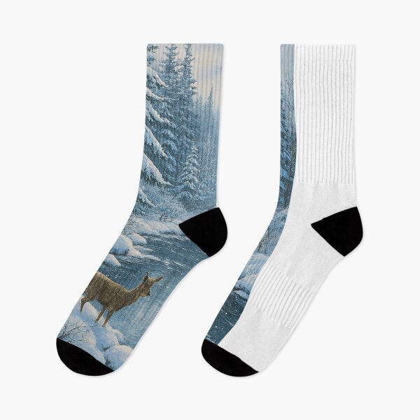 Item preview, Rio Selvagem em Paisagem Invernal   designed and sold by Leonornature.