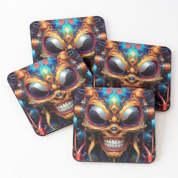 Item preview, Colorful Alien Invader - Sci Fi Art concept designed and sold by Delerat7.
