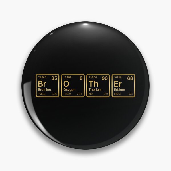 Artikelvorschau, Bruder, Personalisierter Name aus Periodensystemelementen, personalisiertes Chemiedesign, Wissenschaftsgeschenk für Nerds & Studenten entworfen und verkauft von chipmuckdesignn.