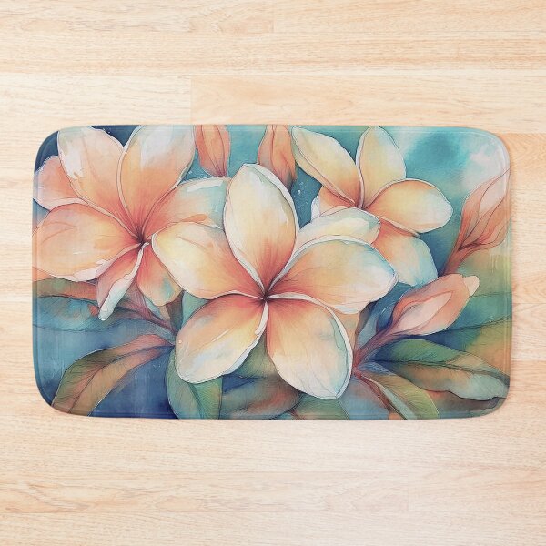Item preview, Hawaiian Orange Sunrise Plumeria designed and sold by J Marielle Designs.