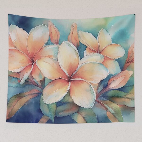 Item preview, Hawaiian Orange Sunrise Plumeria designed and sold by J Marielle Designs.
