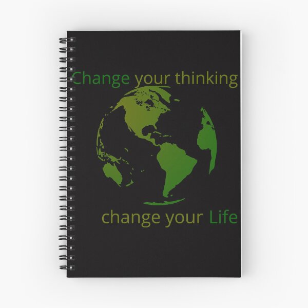 Item preview, „Change your thinking, change your life” positive gifts designed and sold by Nikoverse.