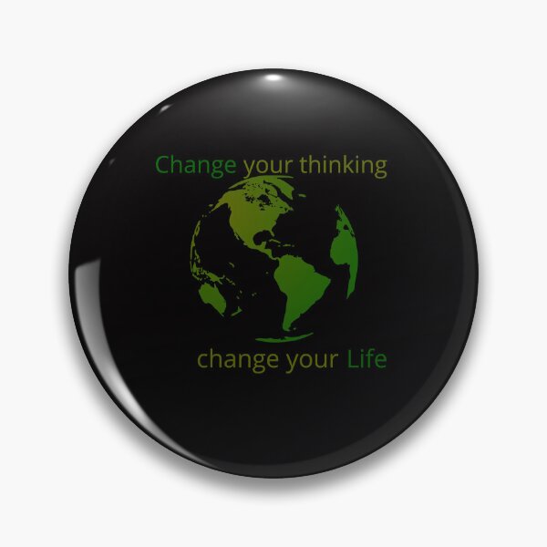 Aperçu de l'œuvre « Changez votre façon de penser, changez votre vie » cadeaux positifs créée et vendue par Nikoverse.