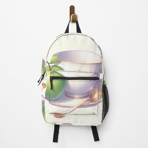 Item preview, Golden Tea Time with Apple – Soft Anime-Inspired Illustration designed and sold by Sugar Wisdom .
