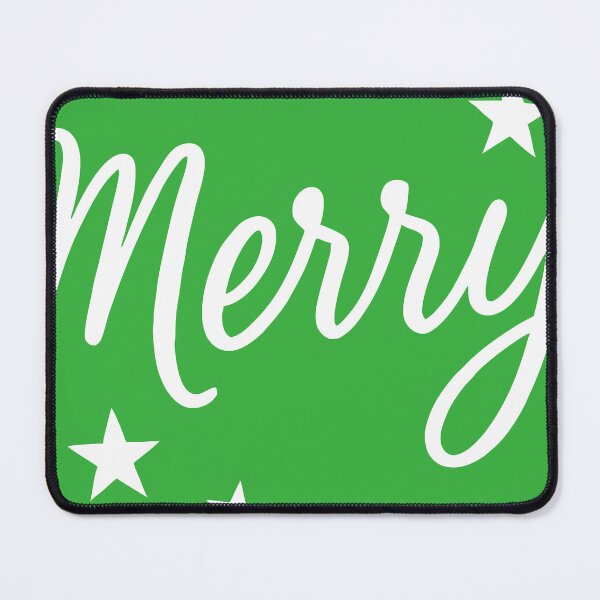 Item preview, Merry – Minimal Christmas Script with Stars designed and sold by donwillisjrart.