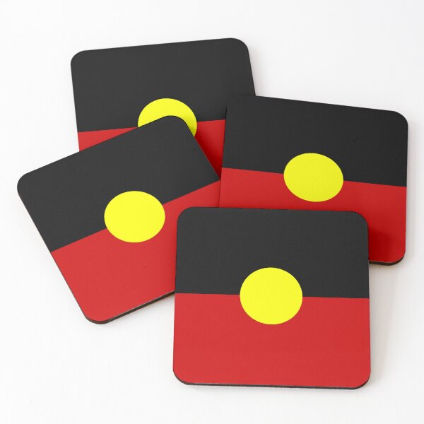 Item preview, The Australian Aboriginal flag designed and sold by HippieWorks.