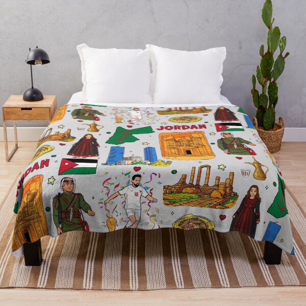 Item preview, Jordan Heritage Art - Petra, Amman Skyline & Middle Eastern Culture Illustration designed and sold by mashmosh.