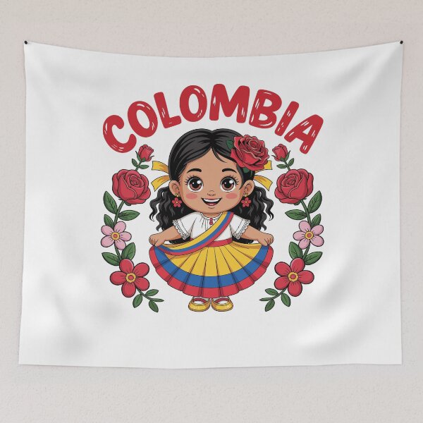 Item preview, Colombian Girl Culture Pride for Girls Kids designed and sold by NUMAcreations.