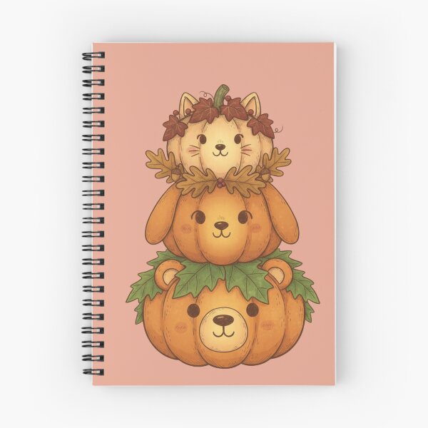Item preview, Pumpkin Stack Friends | Cute Fall Animal Art | Cozy Autumn Aesthetic designed and sold by TrackinDaTrends.