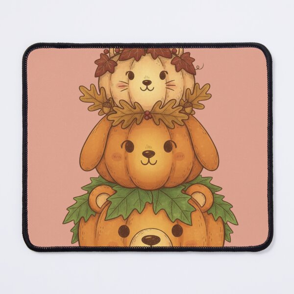 Item preview, Pumpkin Stack Friends | Cute Fall Animal Art | Cozy Autumn Aesthetic designed and sold by TrackinDaTrends.