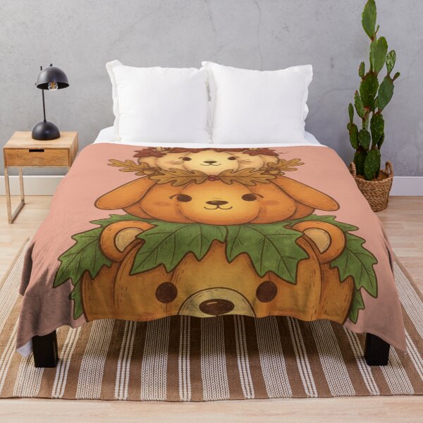 Item preview, Pumpkin Stack Friends | Cute Fall Animal Art | Cozy Autumn Aesthetic designed and sold by TrackinDaTrends.