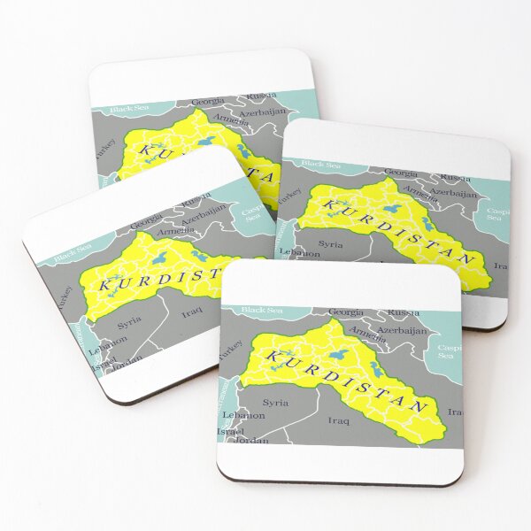 Item preview, Greater Kurdistan Map – Unity of Four Parts designed and sold by Avakurd.