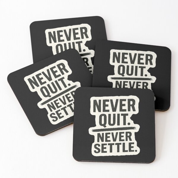 Item preview, Never Quit, Never Settle | Motivation and Discipline designed and sold by Better4Tomorrow.