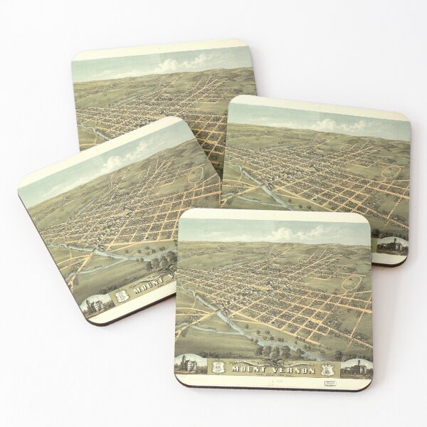 Item preview, Antique Map of Mount Vernon designed and sold by CTRL+ALT+Divine.