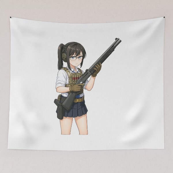 Item preview, Shotgun Girl – Beauty with Firepower designed and sold by RAWLIFEGRAPHIC.
