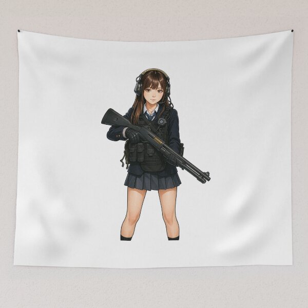 Item preview, Shotgun Girl – Beauty with Firepower designed and sold by RAWLIFEGRAPHIC.