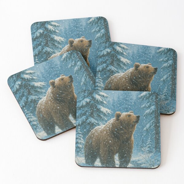 Item preview, Urso na Floresta Invernal designed and sold by Leonornature.