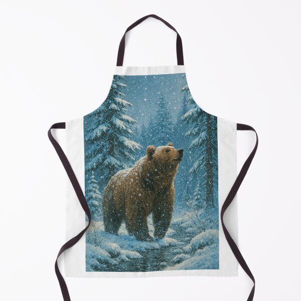 Item preview, Urso na Floresta Invernal designed and sold by Leonornature.