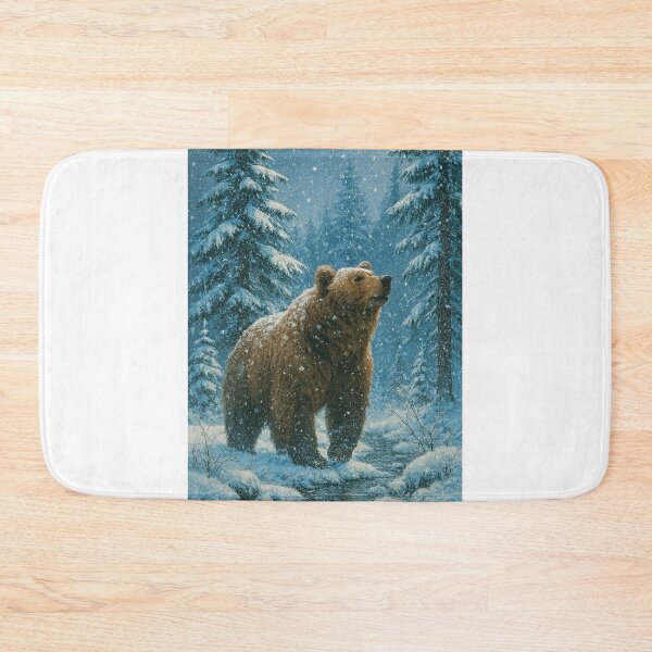 Item preview, Urso na Floresta Invernal designed and sold by Leonornature.