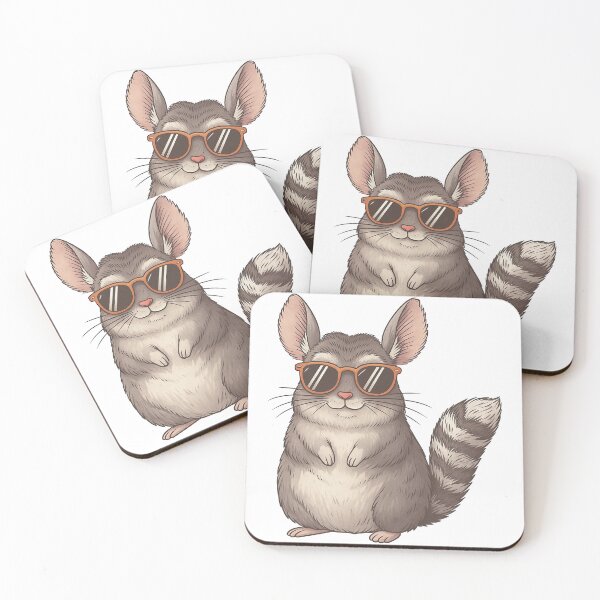 Item preview, Cool Chinchilla with Sunglasses Cartoon designed and sold by ArtfulWeave.