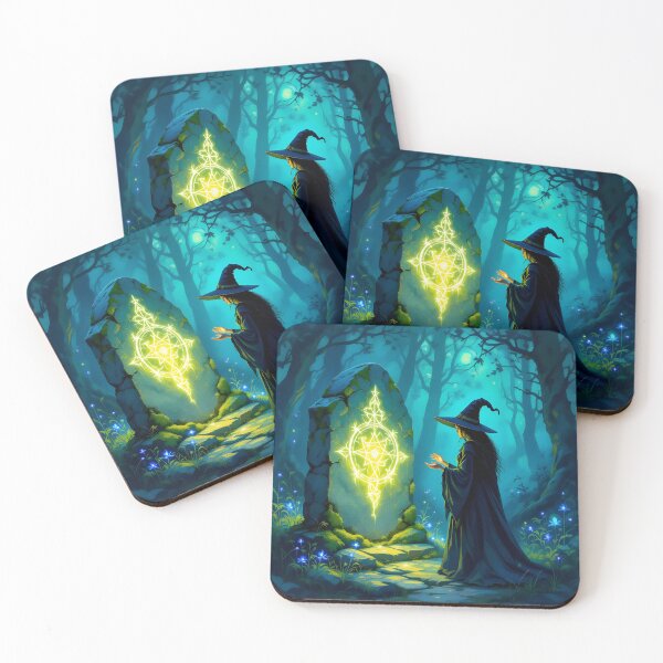 Item preview, The Solitary Witch and the Ancient Altar designed and sold by PawPrintedArt.