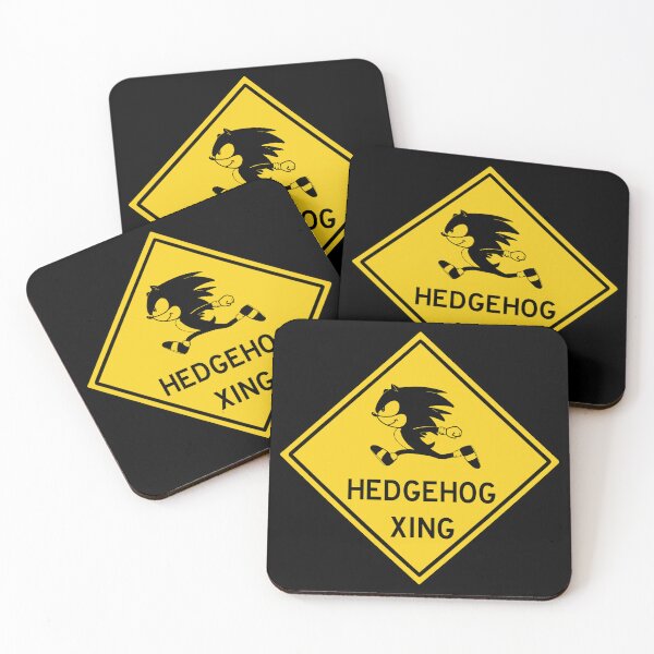Item preview, Sonic The Hedgehog crossing sign designed and sold by Quillpendraws.