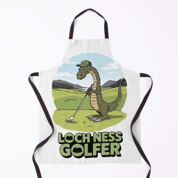 Item preview, Loch Ness Golfer - Nessie Monster Golfing designed and sold by Loom on the Loch.