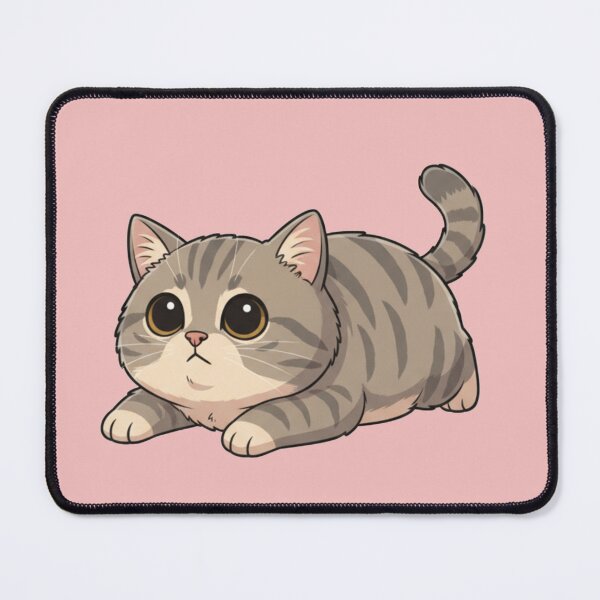 Item preview, Cute Tabby Kitten Lying Down - Animated Design with Big Eyes designed and sold by ViralCollector.