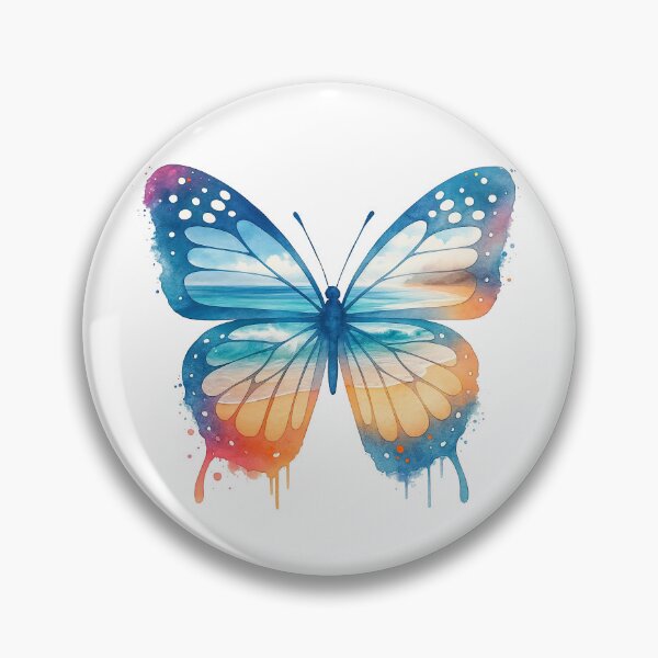 Item preview, Beach Sunset Landscape in Butterfly Wings designed and sold by ArtfulWeave.
