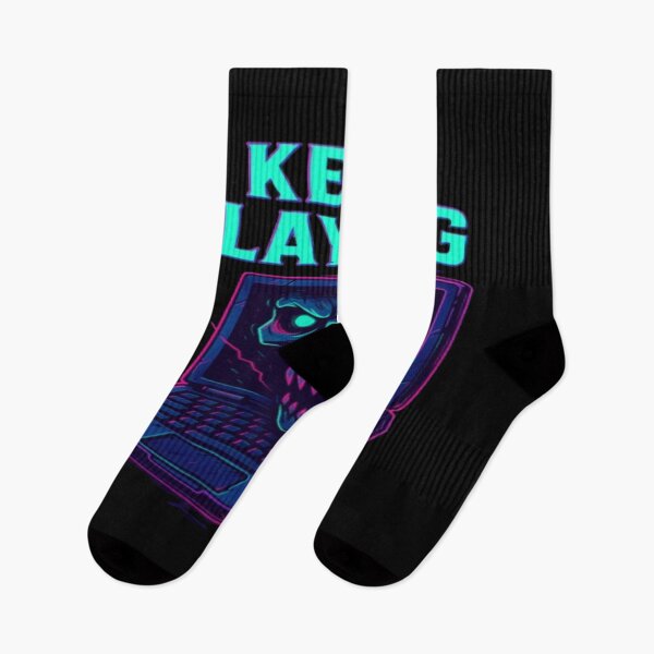 Item preview, Keep Playing — Cyber Gamer Skull Design designed and sold by GlowAIDesigns.