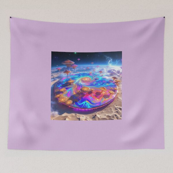 Item preview,  A PSYCHEDELIC OTHERWORLDLY LANDSCAPE designed and sold by Catalina Kate.