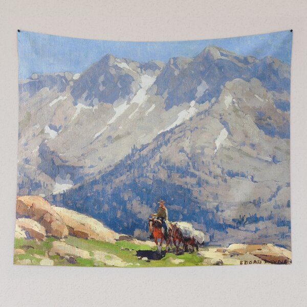 Item preview, A Rider with Pack Horses designed and sold by tomorrowsart.