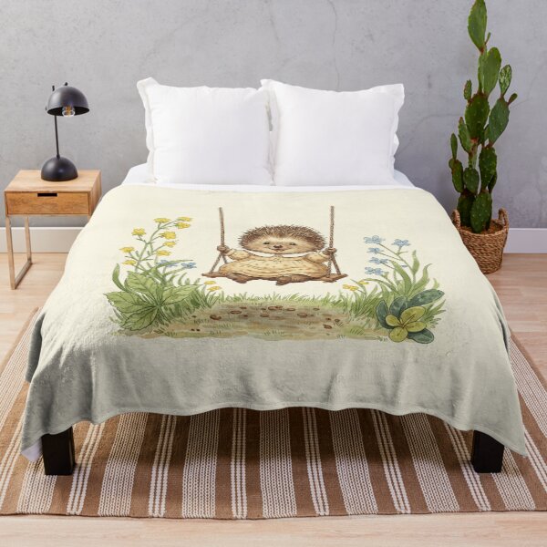 Item preview, Hedgehog on a Spring Swing designed and sold by Pasteltone.