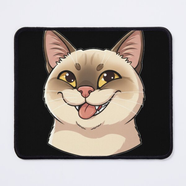 Item preview, Mocking Siamese Cat with Tongue Out - Funny Cartoon Illustration designed and sold by ViralCollector.