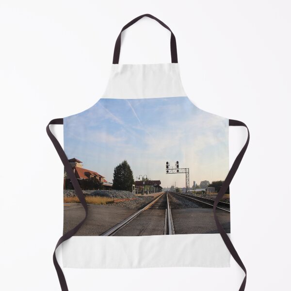 Item preview, Railway Crossing Near Historic Depot designed and sold by Cynthia48.