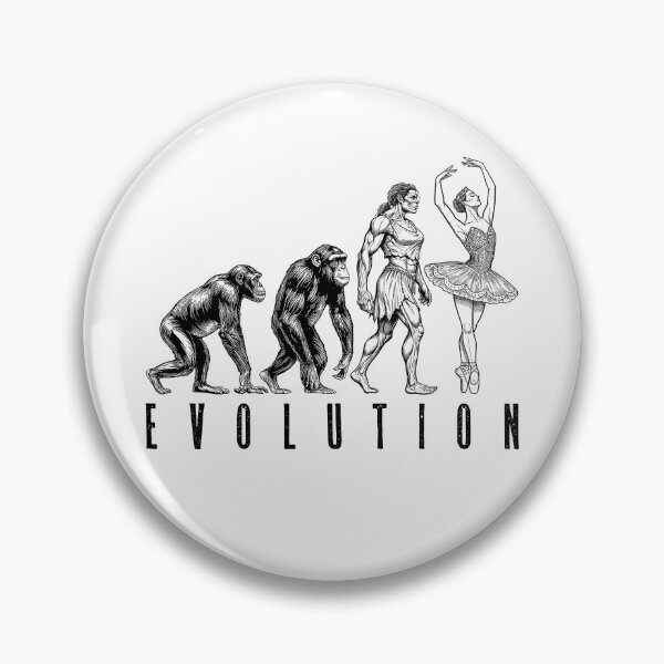 Item preview, Ballet Dancer Ballerina Evolution Funny Woman Neanderthal designed and sold by GrandeDuc.