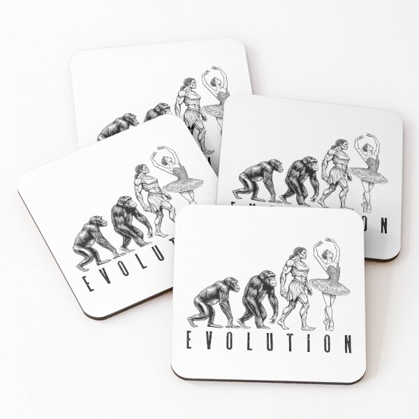 Item preview, Ballet Dancer Ballerina Evolution Funny Woman Neanderthal designed and sold by GrandeDuc.