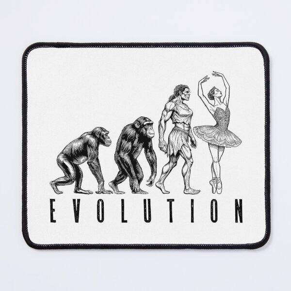 Item preview, Ballet Dancer Ballerina Evolution Funny Woman Neanderthal designed and sold by GrandeDuc.