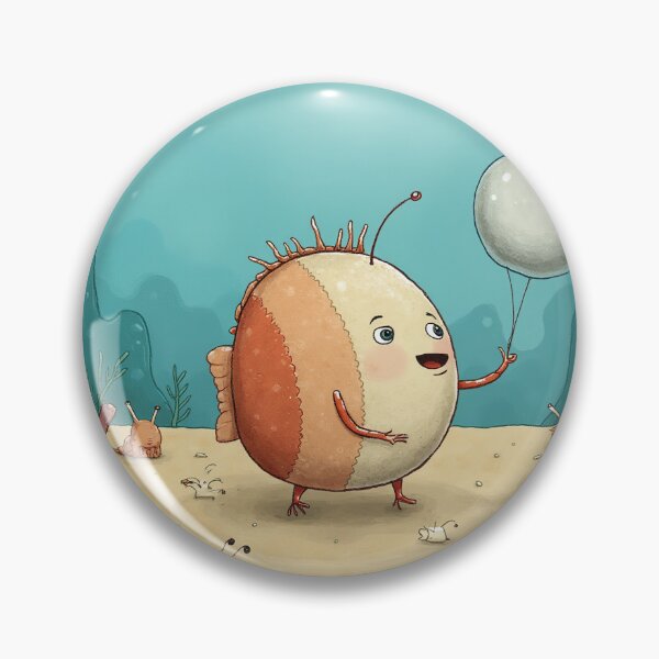 Item preview, The Underwater Balloon – Whimsical Ocean Creature Art designed and sold by Whimsical Hug.