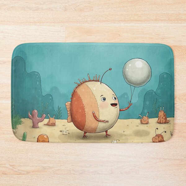 Item preview, The Underwater Balloon – Whimsical Ocean Creature Art designed and sold by Whimsical Hug.