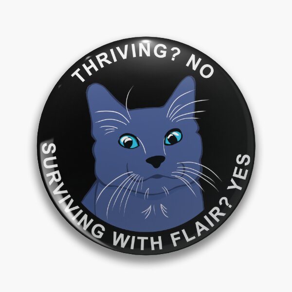 Item preview, Surviving With Flair Round designed and sold by Starving Scientist.