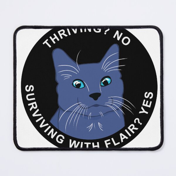 Item preview, Surviving With Flair Round designed and sold by Starving Scientist.