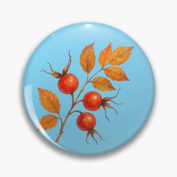 Item preview, A Watercolor Sprig of Autumn Rosehips designed and sold by IraBum.